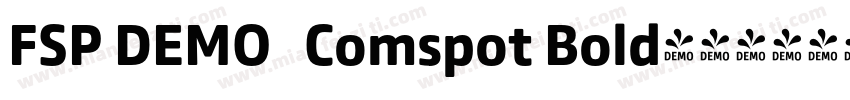 FSP DEMO   Comspot Bold字体转换